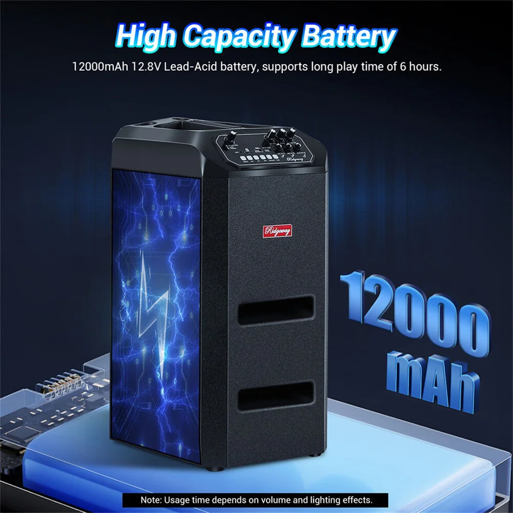 5000W Bluetooth Line Array Speaker Portable Sound System Party Dj karaoke Stage Subwoofer Speaker With 2 Mic and Remote