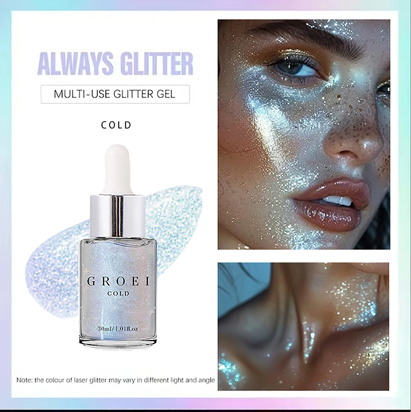 5 Color Diamond Highlighter Powder Oil Waterproof High Gloss Glitter Body Bronzer Highlight Oil Lasting Face Contour Illuminator