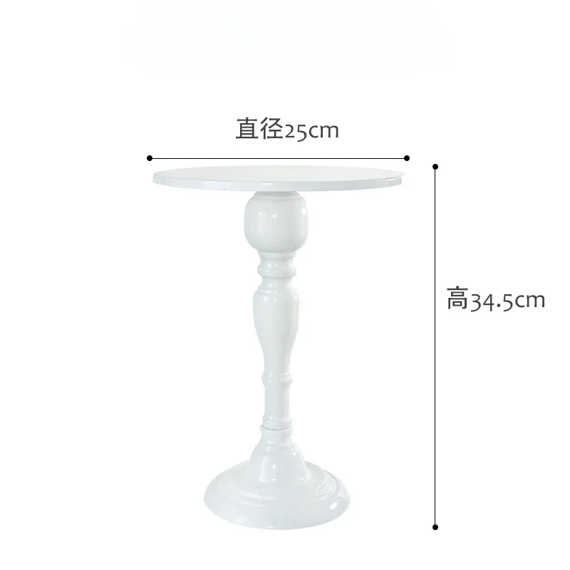 Wedding Cake Stand-European Iron Art High Foot White Dessert Table Durable Cake Pan and Party Display s Hot Sale