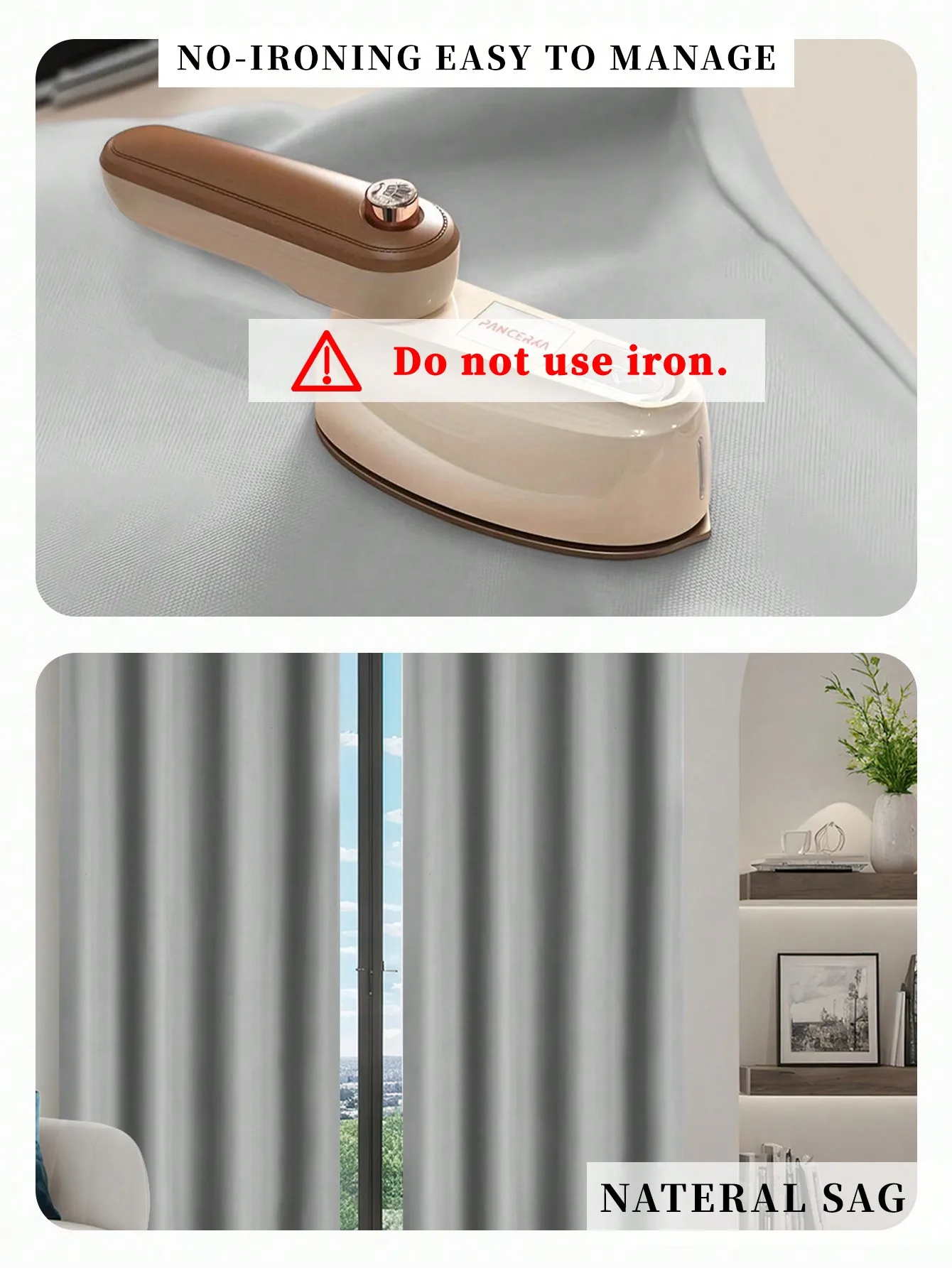 1pc Insulated Blackout Curtain Panel 4