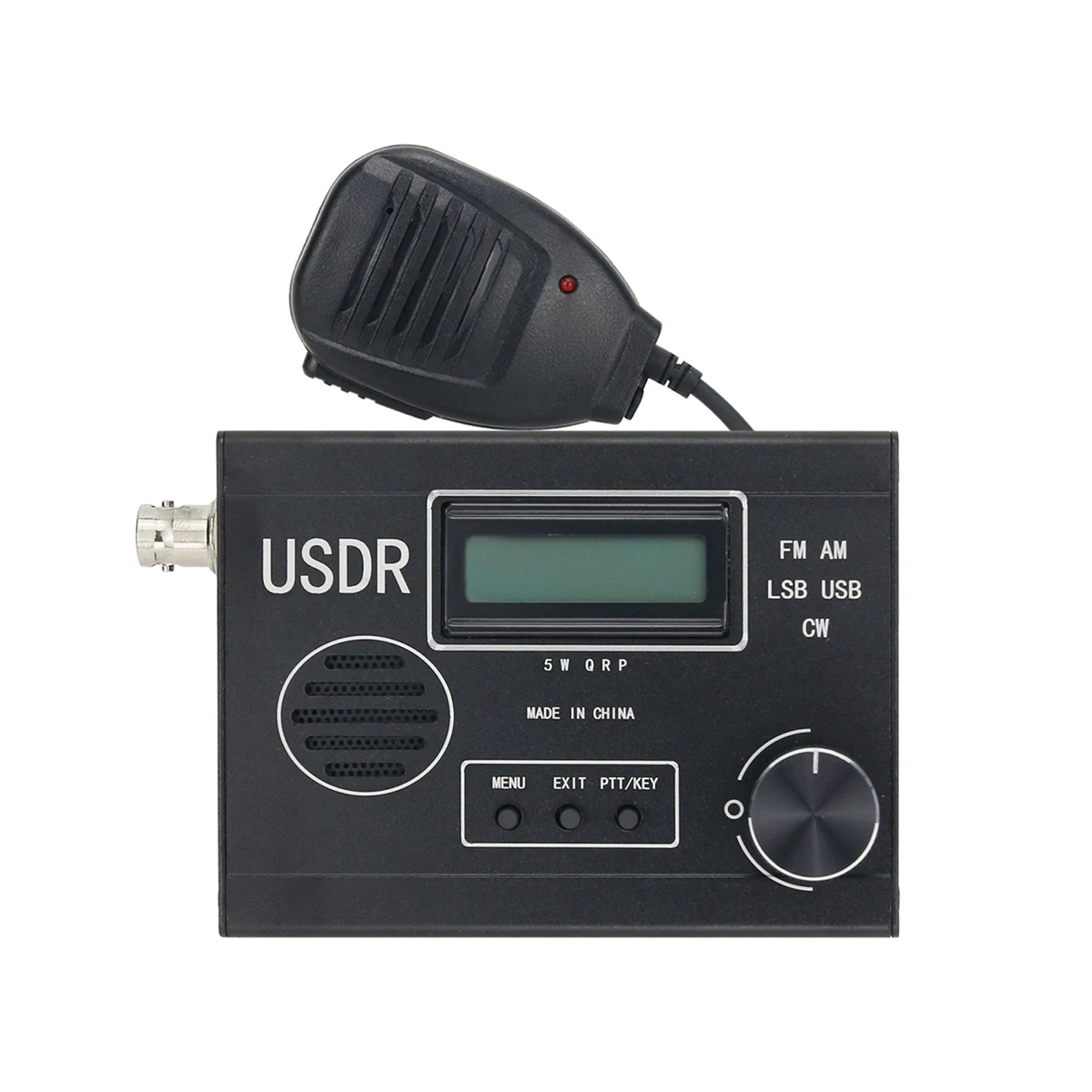 

5W 8-Band SDR Radio Receiver SDR Transceiver 20KHz-99MHz FM AM LSB USB CW with Display Screen+Handheld MIC for USDR USDX