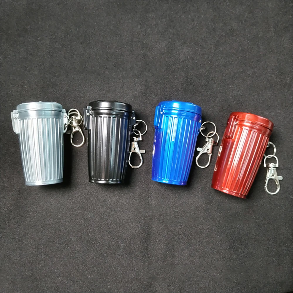 Mini Portable Ashtray Trashcan Keychain Outdoor Pocket Ashtray with Lid portable ashtray