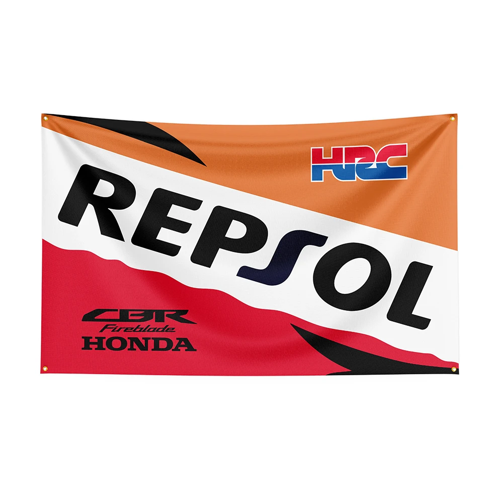 

3x5Ft Repsols Flag Polyester Printed Racing Car Banner For Decor