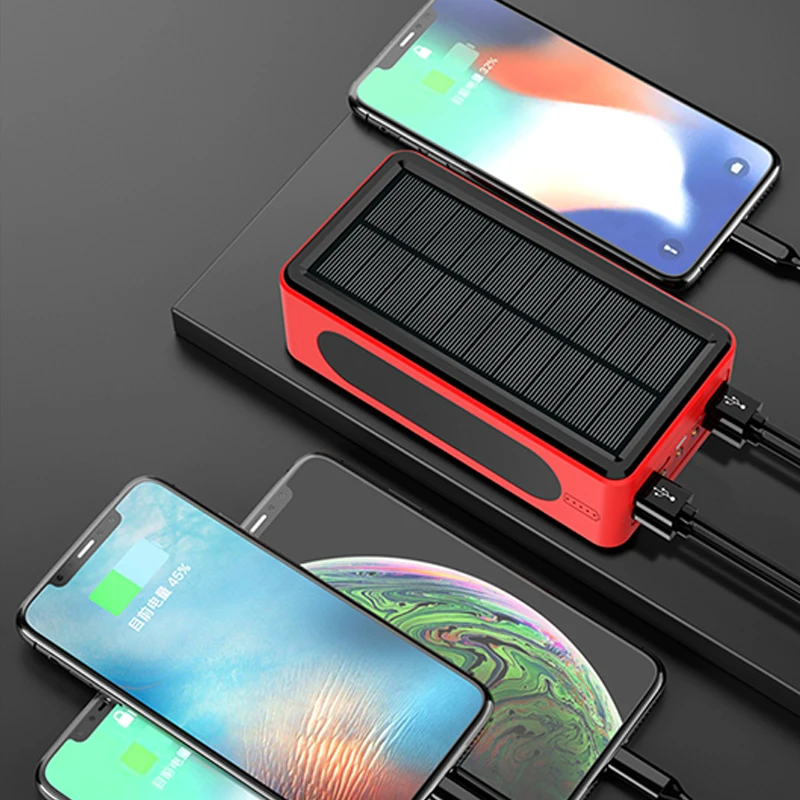 99000mAh Qi Solar Wireless Power Bank Portable Charger Outdoor Travel Fast Charging External Battery for Xiaomi IPhone Samsung best portable charger for iphone