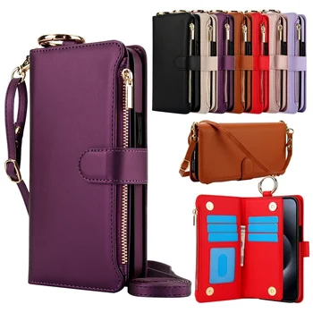 Zipper Wallet Ring Phone Case 1