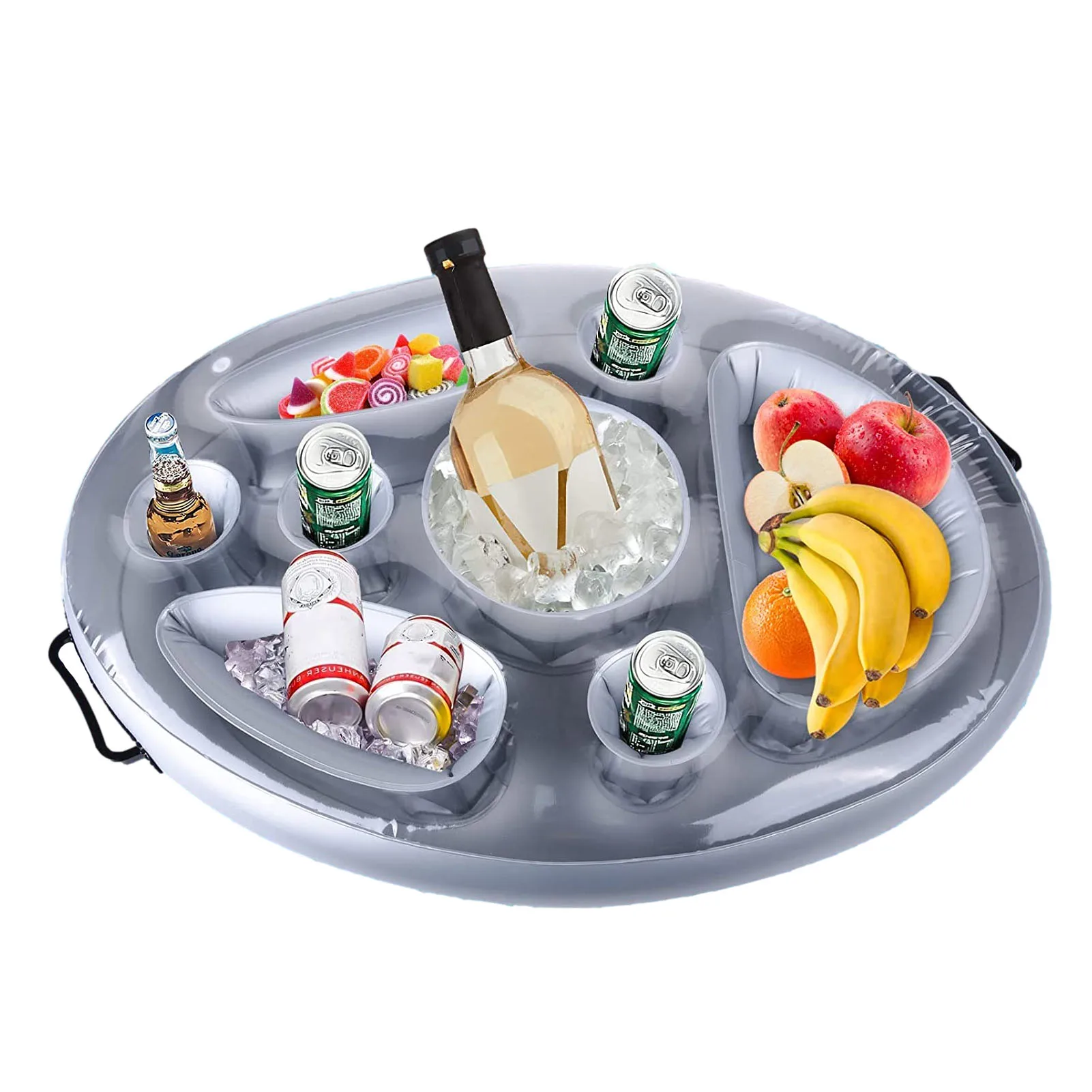 Summer Party floating pool tray Bucket Cup Holder Pool Float Beer Fruit Drinking Cooling floating tray pool Pool Accessories 10pcs lot sublimation blank cone cup 420ml stainless steel drinking cup mug beer cup transfer printing by dye mug press