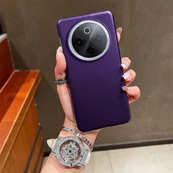 Sleek Rubberized Matte Anti - Fingerprint Phone Case Cover for Vivo iQOO Z9 Turbo (Purple)