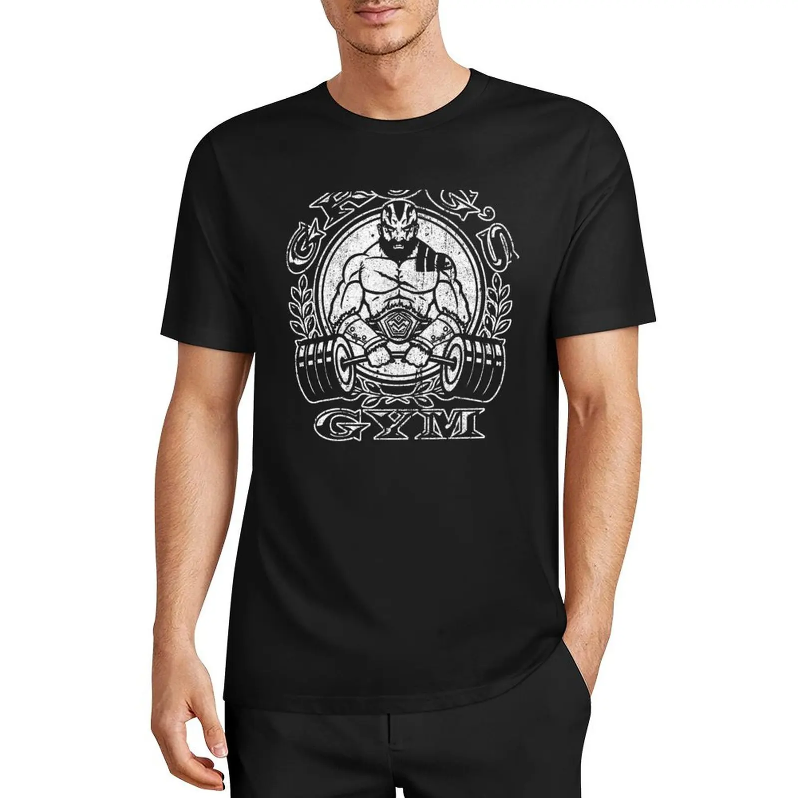 

Grog's Gym (Variant) T-Shirt customs sports fans men clothing