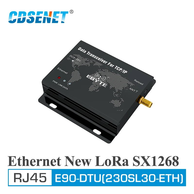 

LoRa 230MHz 30dBm SX1268 CDSENET E90-DTU(230SL30-ETH) Ethernet Wireless Modem Transparent Transmission Module