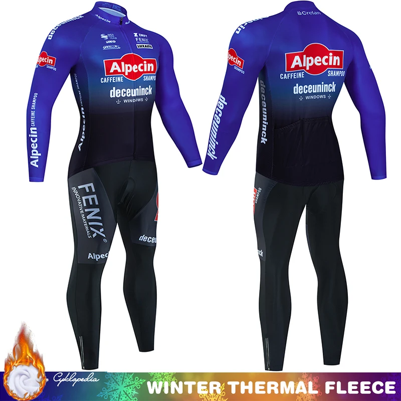 

Cycling Bib Alpecin Men's Suit Complete 2024 Thermal Jersey Mountain Bike Tricuta Man Costume Clothing Pants Professional Shirt