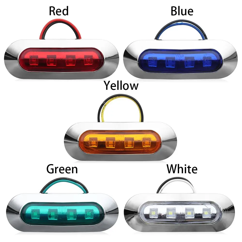 폰툰 코트시어스 콕핏 DC 12V-24V 레드 그린 해양 보트 조명 보트 네비게이션 조명 데크 장식 LED 실내등