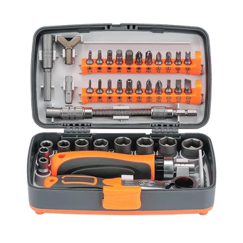 38 in 1 Labor-Saving Ratchet Screwdriver Set Household Combination Toolbox Hardware Magnetic Screw Driver Kit Bits 2