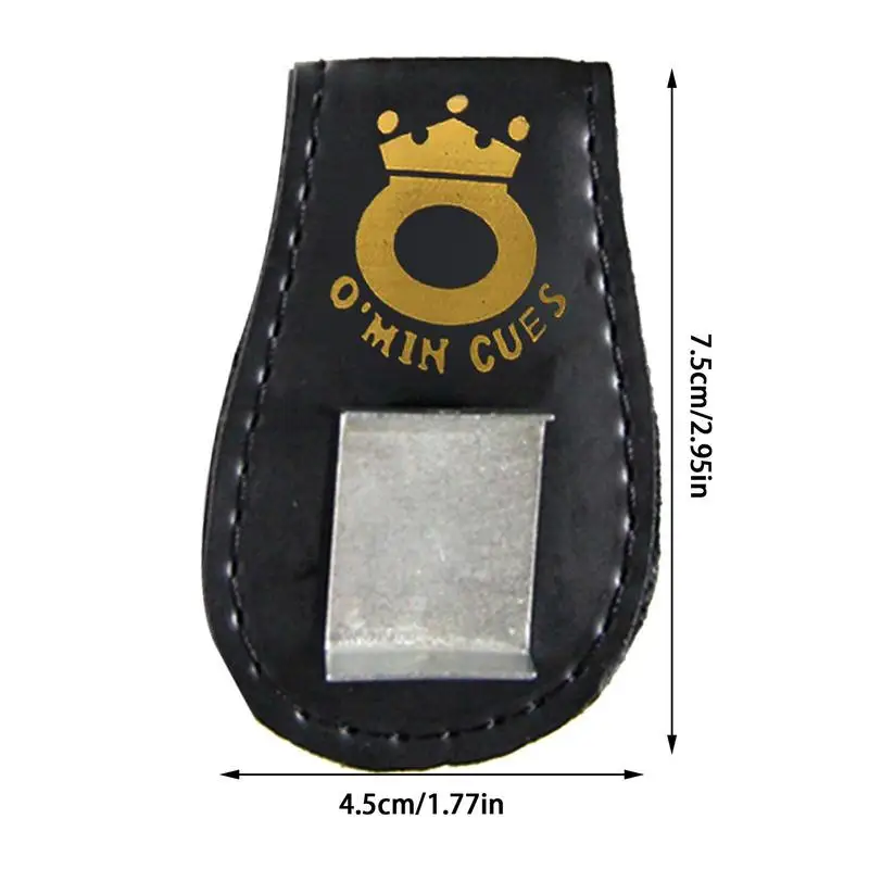 Magnetic Chalk Bag Leather Chalk Holder for Billiards Cue Magnetic Belt Clip Compact and Delicate Stitching Billiard Accessories billiard chalk,billiard chalk holder