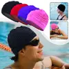 Swimming Hat Women Unisex Girls Long Hair Bathing Cap Swimming Cap Stretch Drape Free Size Swim Pool Sport Elastic Nylon Turban 3