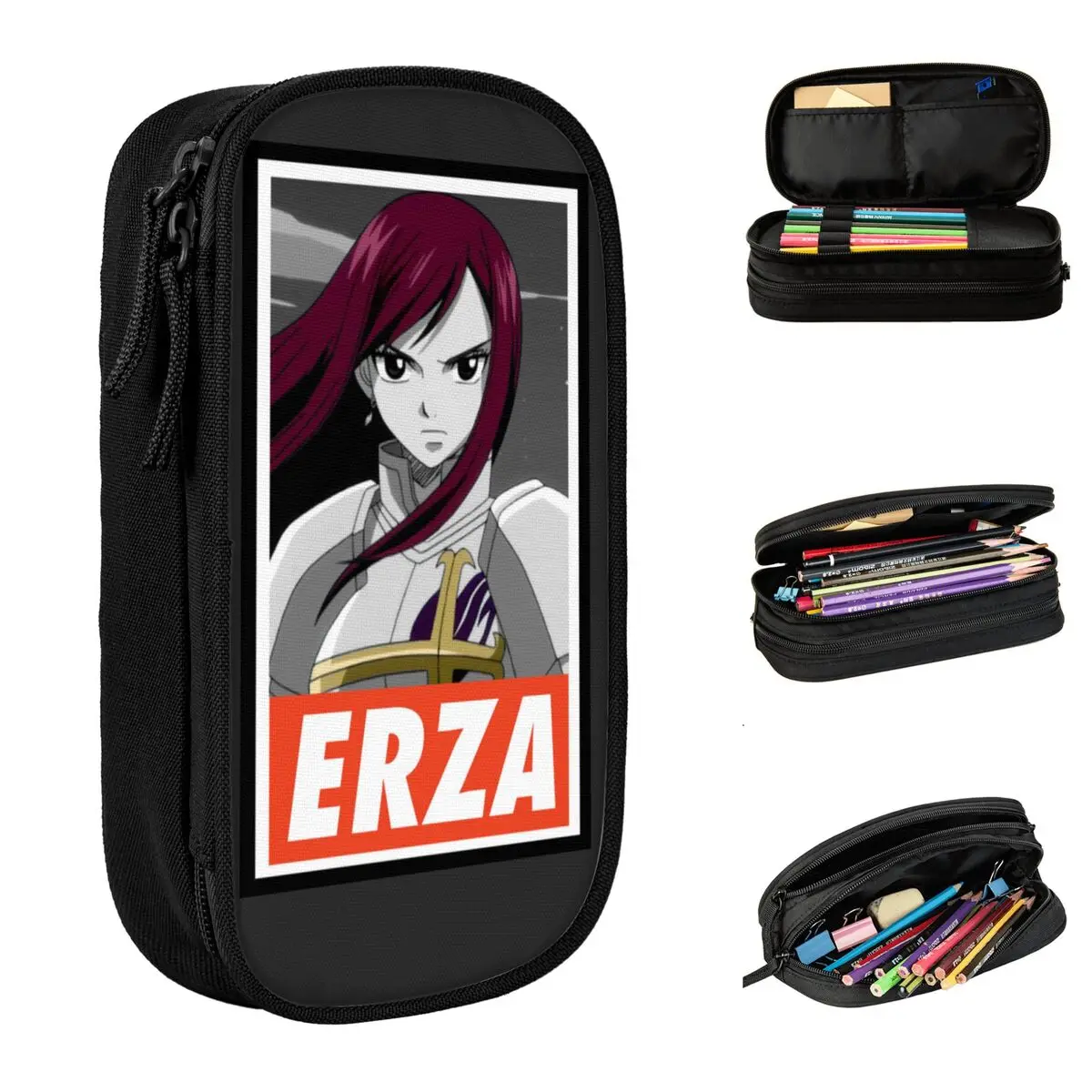 

Сказочный хвост Erza, рандомный стилус, веселая сумка для хранения Люси сердцебиения, большой подарок, пеналы