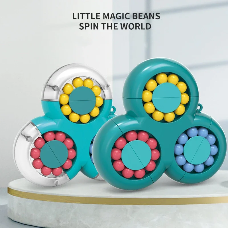 Creative Decompression Cube Toys for Kids-Magical Rotating Triangle and Square Shapes Stress Relief Gifts for Children's Play