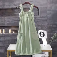 New Wearable Bath Towel Dress Women's Fast Drying Beach Spa Magical Nightwear Sleeping Shirts Clothes Bathrobe Bath Skirt 5
