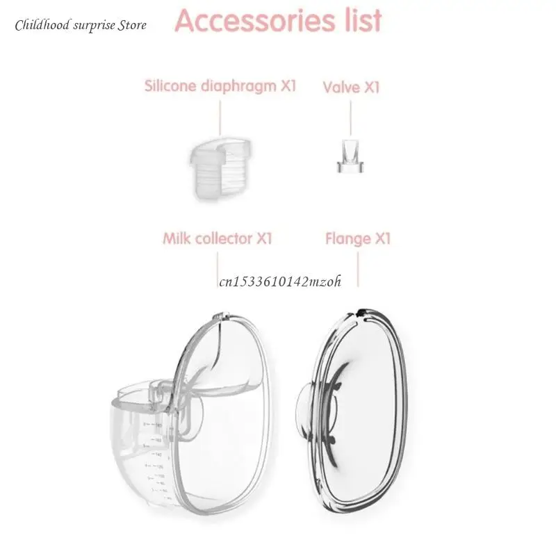 4in1 Flange & Silicone Diaphragm & Milk Collector Duckbill Valves Horn for S21 Dropship 2