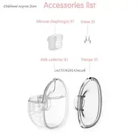 4in1 Flange & Silicone Diaphragm & Milk Collector Duckbill Valves Horn for S21 Dropship 2