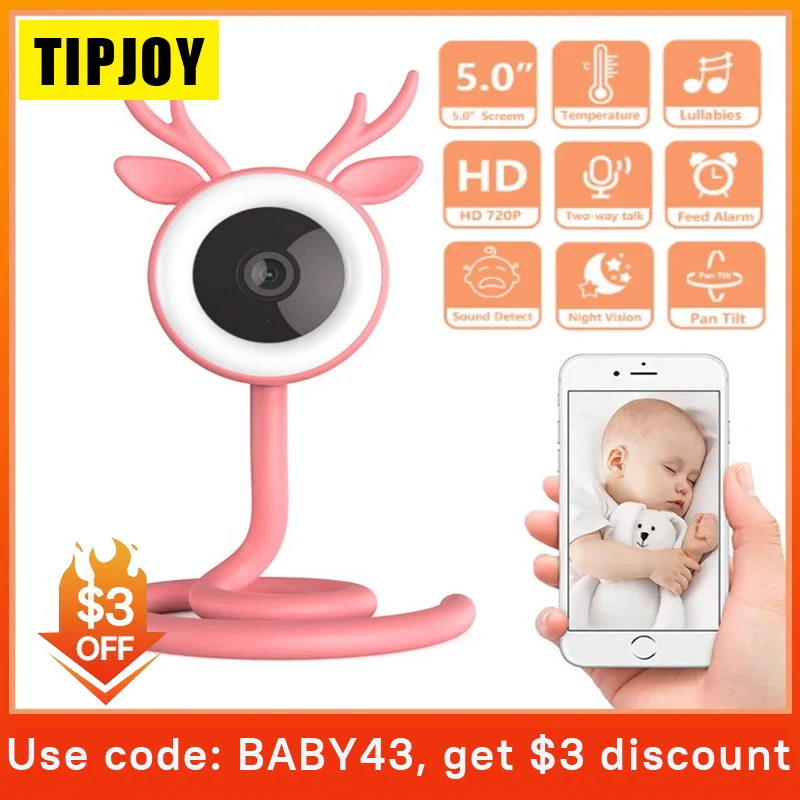 

Tuya 4MP Camera 1440P HD WIFI Night Vision Baby Monitor Mobile App For Remote Viewing Two-way Voice Intercom Crying Monitoring