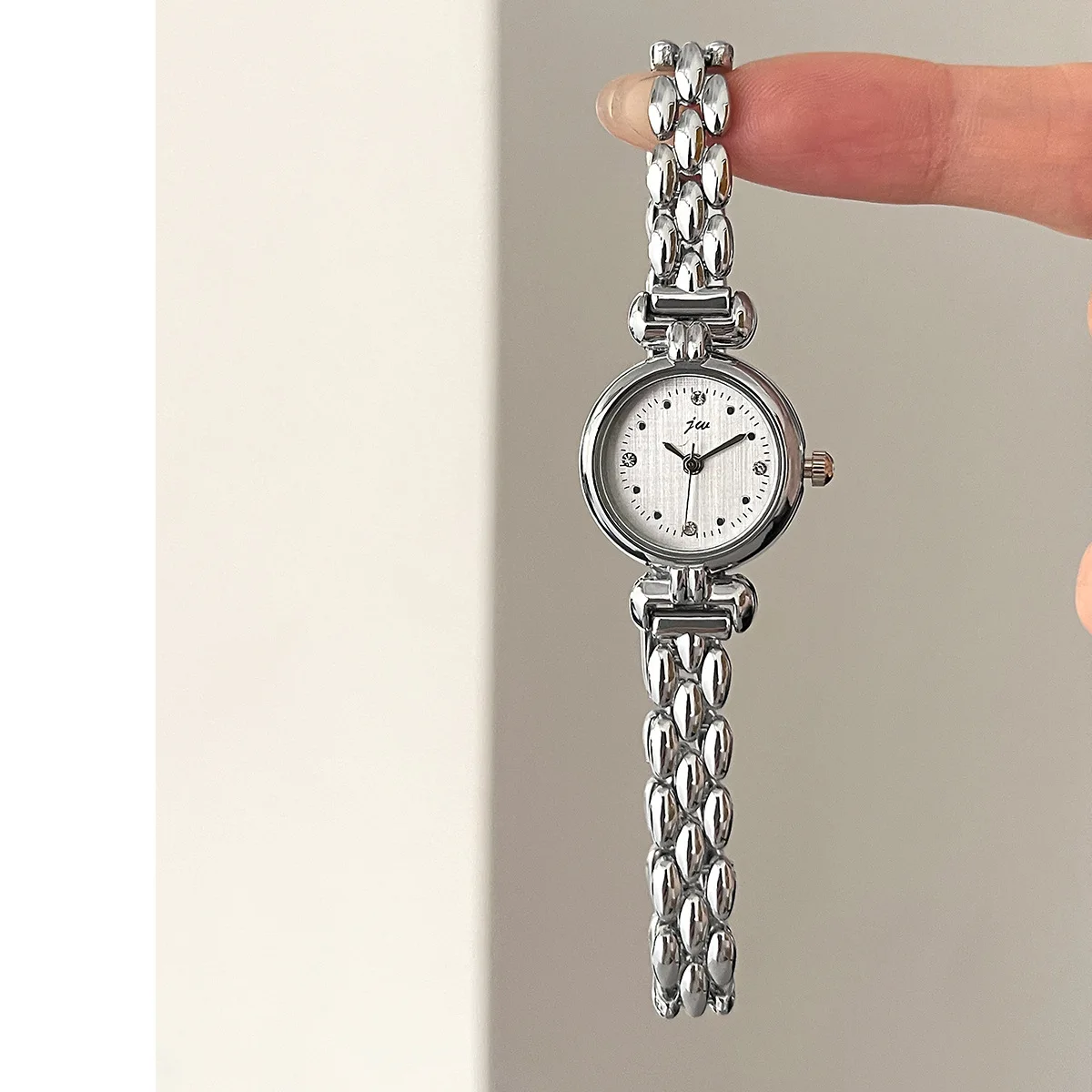 Women's Watch Simple Retro Bracelet Watches Small and Exquisite Versatile Steel Belt Ladies Fashion Quartz Clock Wristwatches - 2