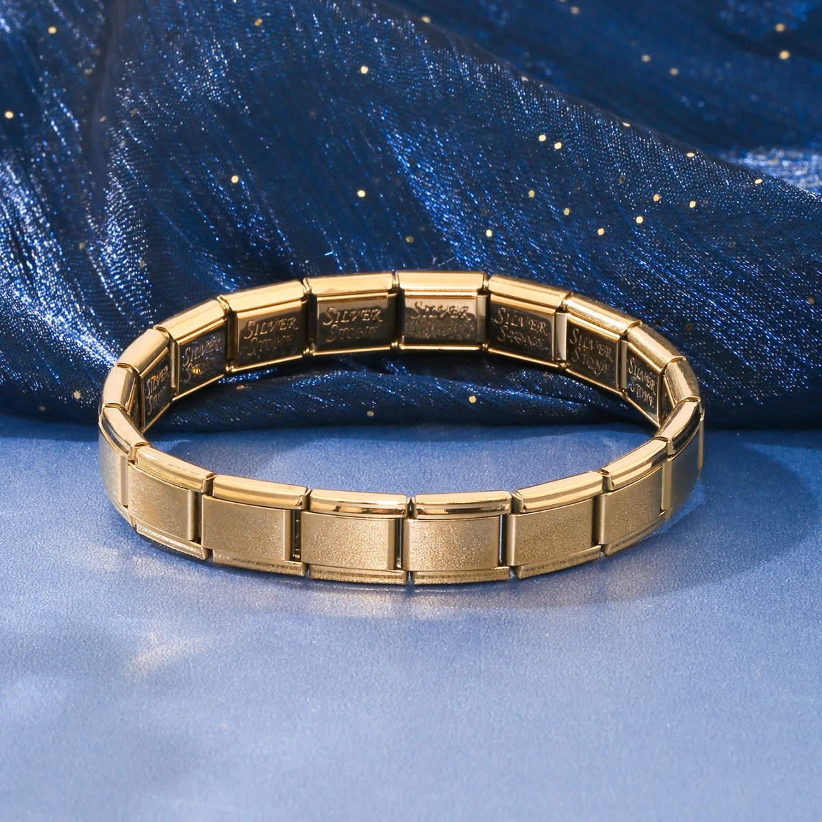 FTCY 9 mm Wide Stainless Steel Bracelets for Women Simple Trendy Style Daily Wear Silvery Charm Removable Bracelet Unisex 4