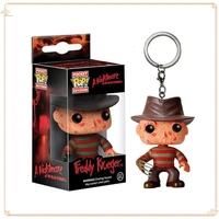 FUNKO POP A Nightmare on Elm Street Keychain Holiday Collection Dolls Freddy Krueger Backpack Pendant Christmas Gifts Keychain 1