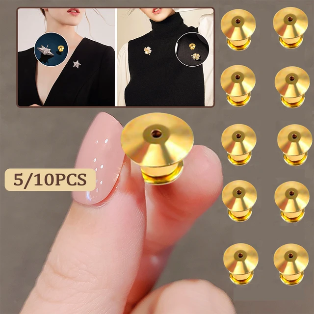 Original 5mm Pin Locks/Pin Keepers for Thick Fabrics 10 PCS