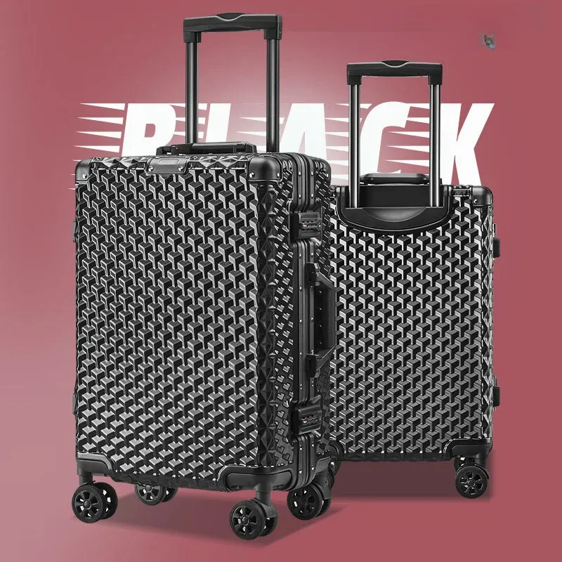 

28 Inch Aluminum Frame Trolley Box of Large Capacity for Man 20 Inch Business Boarding Luggage with PC Storage Bag&Customs Lock