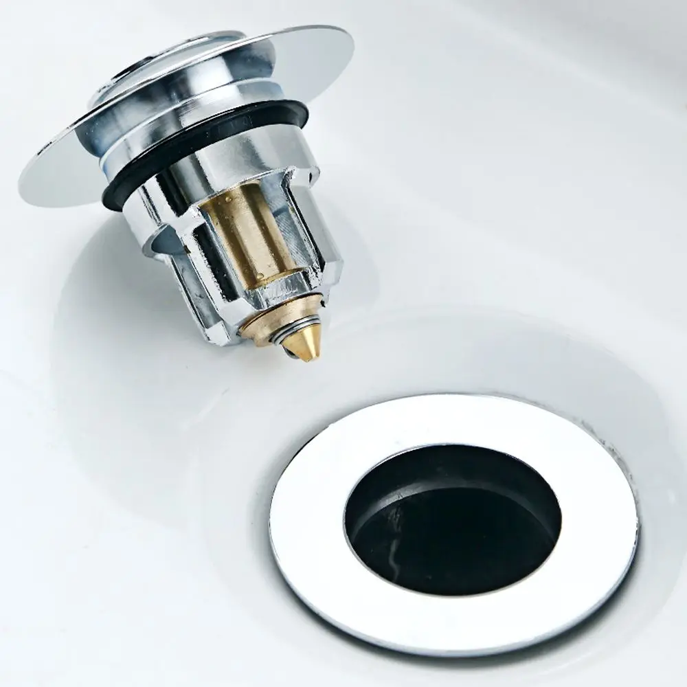 Drain Stopper Pop-Up Bounce Core Basin Drain Filter Valve Hair Catcher Shower Sink Strainer Bath Stopper Bathroom Cover drain filter drain plug sink cover