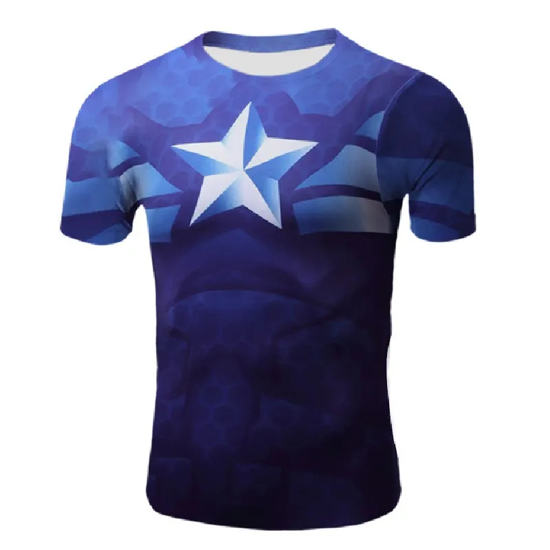 Discover Super Hero Hip Hop Captain America Super Hero T-Shirt 3D