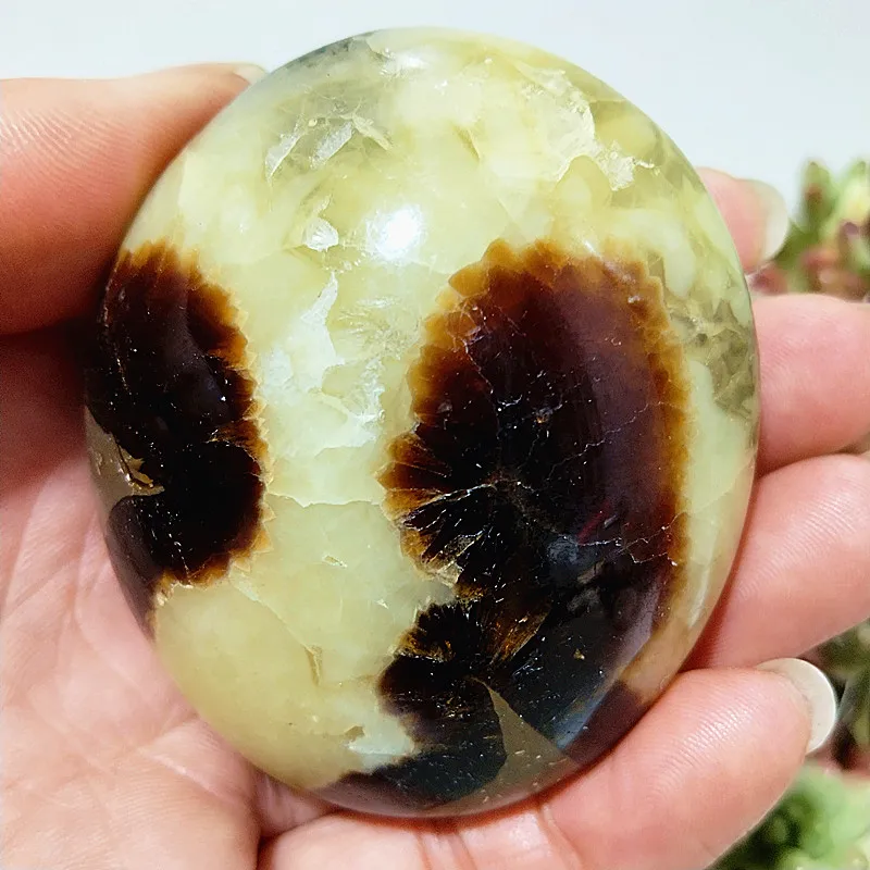 Natural Septarian Crystal Stone Palm Spiritual Meditation Reiki Healing Stones And Crystals Divination Feng Shui Home Room Decor 3