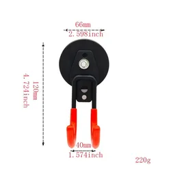 Heavy Duty Magnetic Utility Hooks for Tool and Storage Organization (66mm round hook)