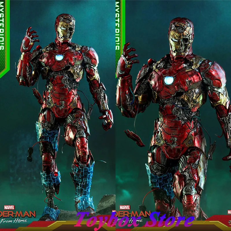 

HT HotToys MMS580 1/6 Mysterio's Iron Man Illusion Version Action Figure Spider-Man Far From Home Marvel 12" Full Set Soldier