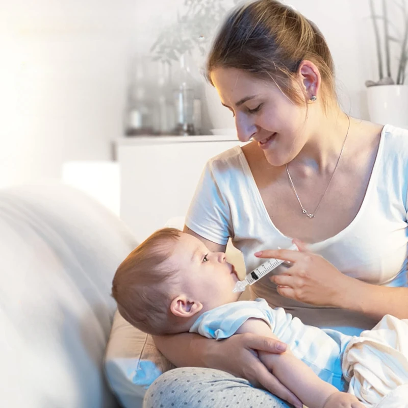 Professional Baby Nasal Aspirator with Nose Cleaning Tweezers Set Syringe Nasal Irrigator with Tweezers for Newborn Infants Kids 2