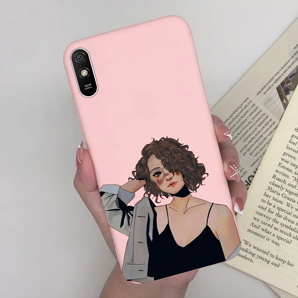 Fashionable Butterfly Heart Pattern Silicon Phone Cover for Xiaomi Redmi 9 Series