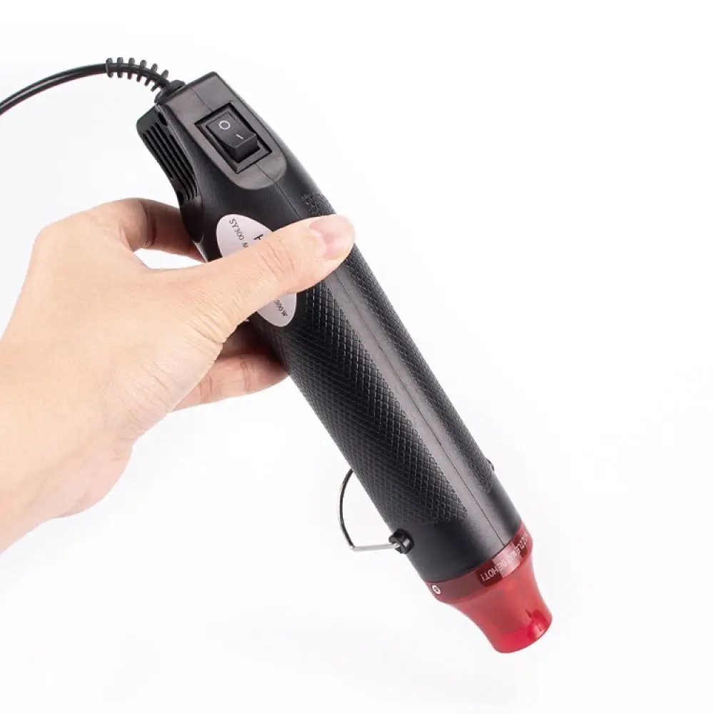 220V/110V Us Eu Plug Diy Using Heat Gun Electric Power Tool Hot Air 300W Temperature Gun with Supporting Seat Shrink Tools 110v 220v 300w heat gun hot air gun electric soldering wrap blower heater for heating shrink sheet film tube diy tool