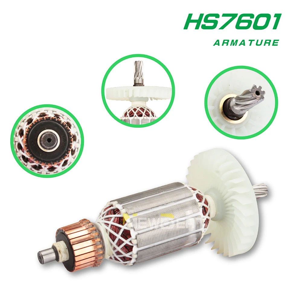 

Electric tool accessories HS7601 are suitable for various rotor motors, iron and copper replacement rotors