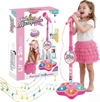 Supporto per Microfono Giocattolo per Bambini, Portatile, Elettronico, Durevole, per Karaoke, Macchina Karaoke per Bambini