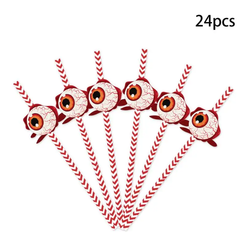 Halloween Decorations Durable Creativity Spooky Multifunction Festival Halloween Spider Straw Pumpkin Lamp Decoration Straw