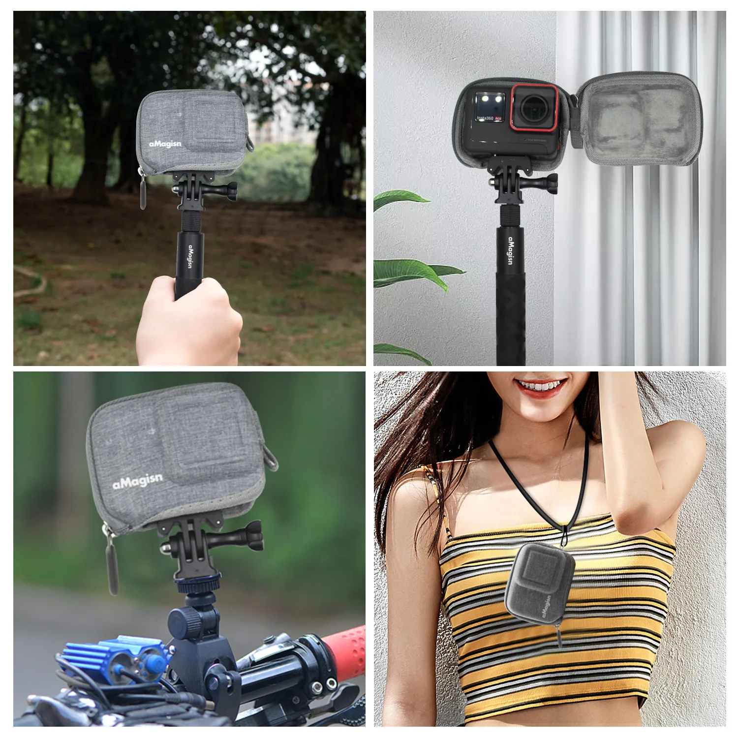 Per Insta360 Ace Pro Body Bag Mini Open Action Camera Organizer Per Insta360 Ace Pro / Insta360 Ace Case