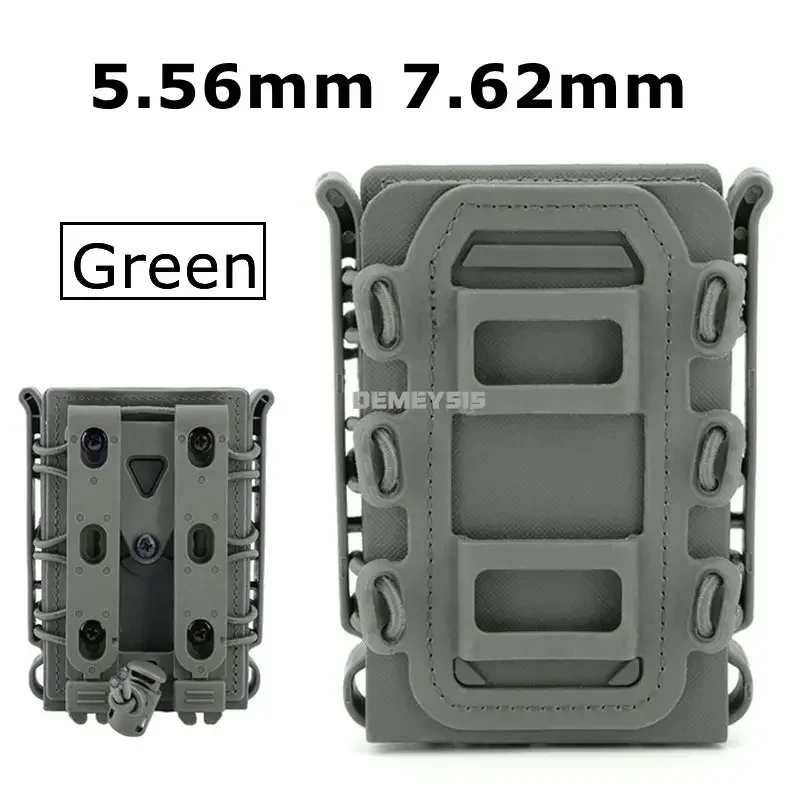 5.56mm 7.62mm Fast Mag Pouch Tactical Magazine Pouch 9mm Molle Belt Clip Fast Attach Carrier Soft Shell Rifle Mag Carrier 2