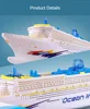 Electric Universal Ocean Liner Ship Toy 49CM Model with Sound Music Automatic Steering ideal as a Cruises Boat Toy for Children 4