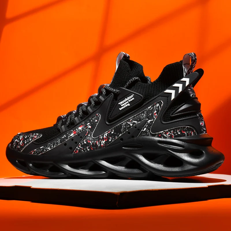 

Basketball Shoes For Man Outdoors Training New Flying Weaving Men's Shoes Blade Casua Shoes Breathable Non-Slip Sneakers