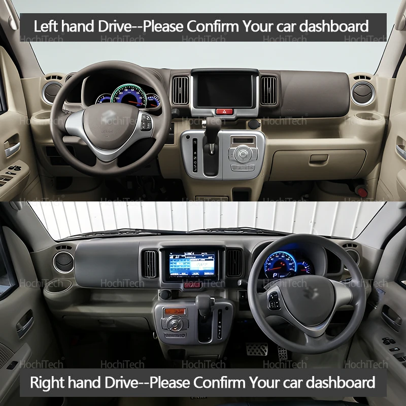 Car Dashboard Cover Avoid Light Pad Instrument Cover Mat Carpet Accessories For Suzuki Every Microvan DA17V DA17W 2015-present