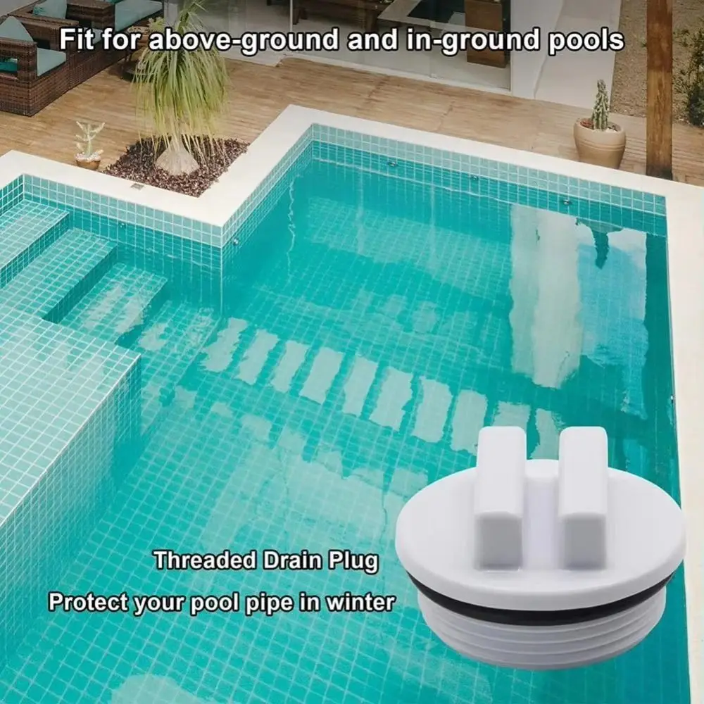 Pool Stopper Drain Cover Plastic Pool Winterizing Plug White Black Universal Pool Plugs Pool Return Line Stoper Swimming Pool