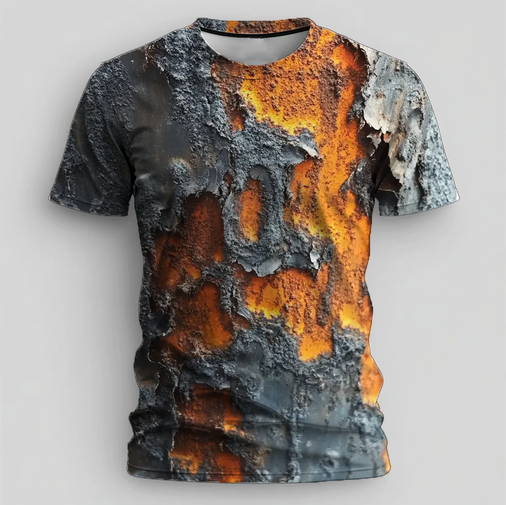 Mens Casual Retro Short Sleeve T Shirt