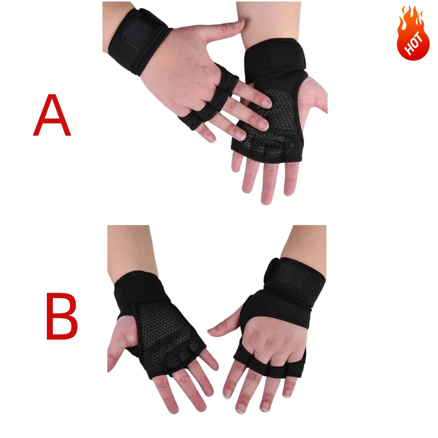 Unisex Training Sport Gloves - Enhanced Fitness & Weightlifting Support with Wrist and Palm Protection
