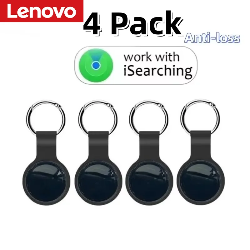 Lenovo Mini Bluetooth 5.0 Tracker GPS Anti-Perte Dispositif Rond - Suivi des Animaux de Compagnie, des Enfants, des Sacs, des Portefeuilles, Localisateur de Suivi, Air Tag, Maison Intelligente