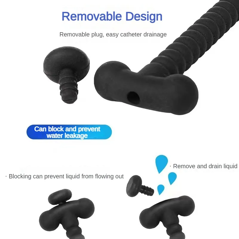 Silicone Urethral Catheter Dilator Horse Eye Stimulation Sounding Penis Plug Insert Urethra Sound Adult Sex Toys for Men Gay silicone urethral dilator,urethral dilator